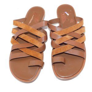 VINCE Piers Flat woven Toe Ring Sandal